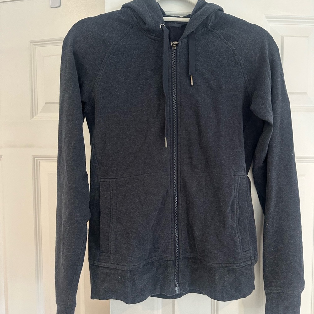 Lululemon Athletica Navy Heather Zip-Up Hoodie size 2
